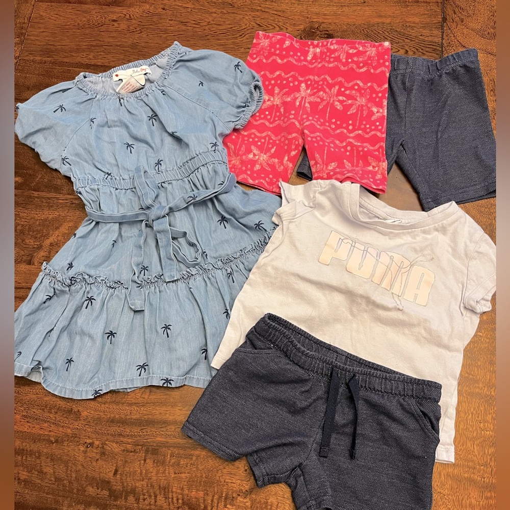 Lot of Misc 2T Toddler Girl Summer Clothes (Various Brands)